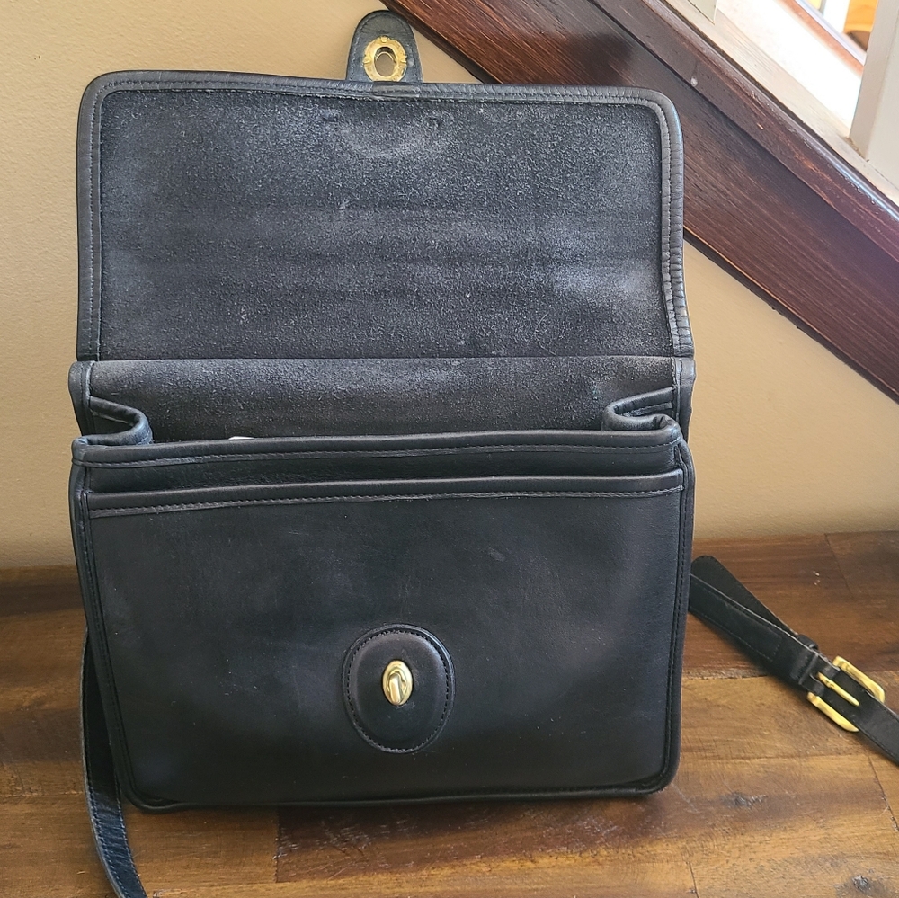 Vintage Coach Willis 9927 Black Leather - Picture 7 of 16